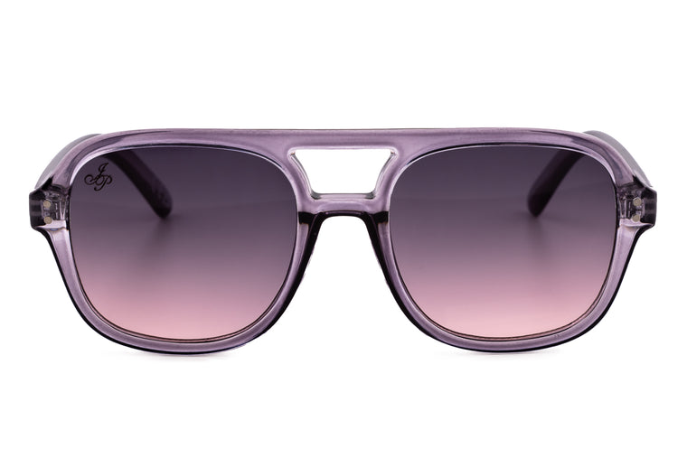 PURPLE AVIATOR FRAMES WITH PURPLE GRAD LENSES