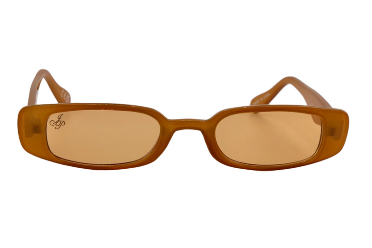 ORANGE RECTANGLE FRAME WITH ORANGE LENSES