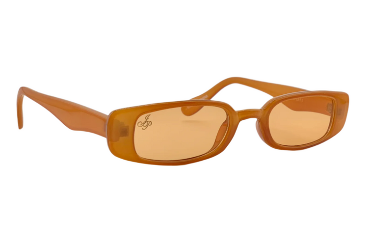 ORANGE RECTANGLE FRAME WITH ORANGE LENSES