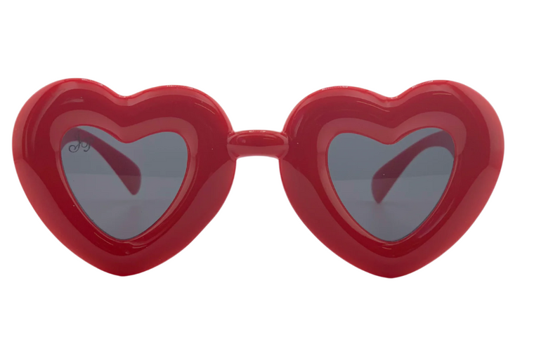 RED HEART FRAME WITH GREY LENSES