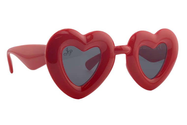 RED HEART FRAME WITH GREY LENSES