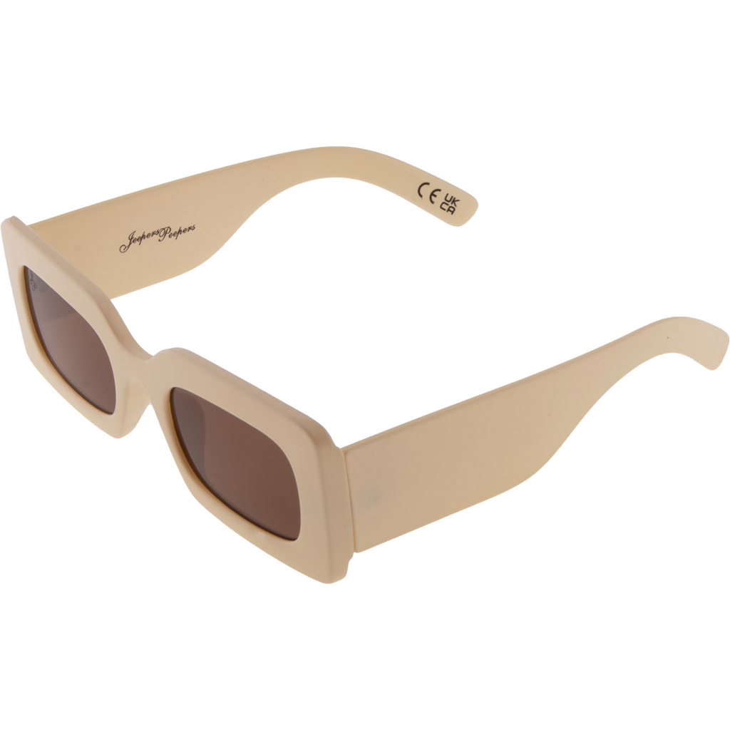CHUNKY CREAM FRAME WITH BROWN LENSES – Jeepers Peepers