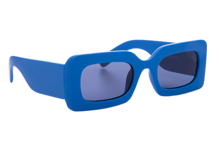 BLUE RECTANGLE FRAMES WITH SMOKE LENS