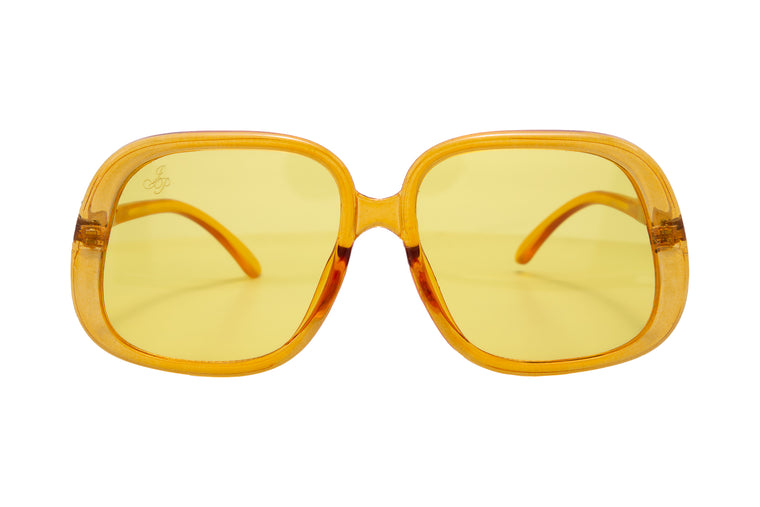 SQUARE FRAME IN YELLOW WITH YELLOW LENSES