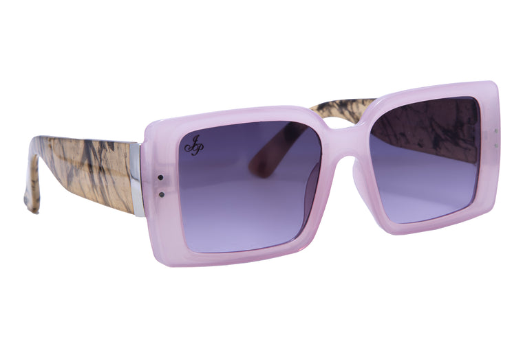 SQUARE LILAC FRAME WITH TORT TEMPLES