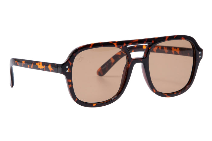 BROWN TORT AVIATOR FRAMES WITH BROWN LENSES