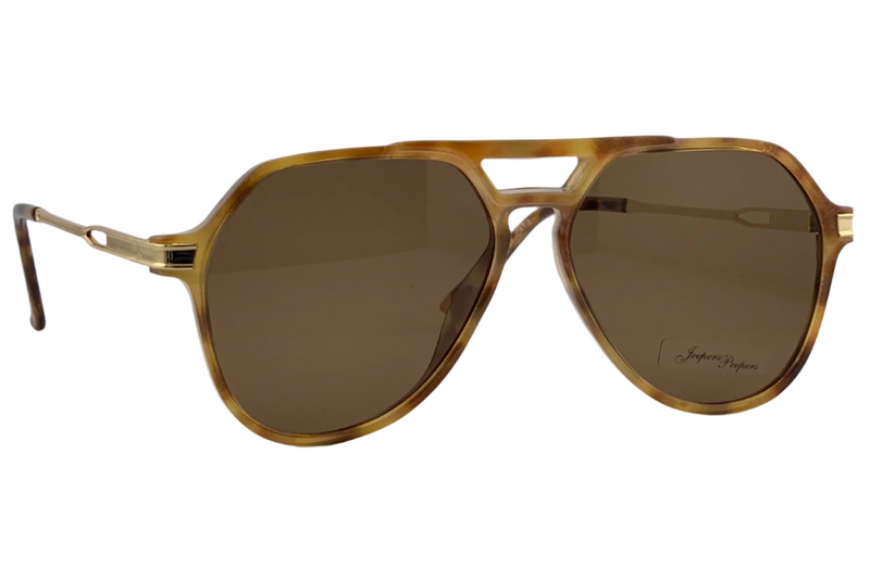 TORT AVIATOR FRAME WITH BROWN LENSES