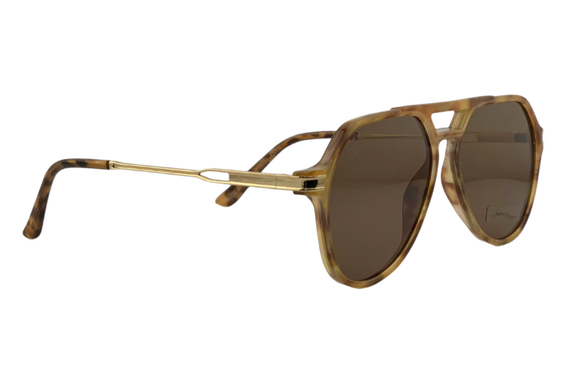 TORT AVIATOR FRAME WITH BROWN LENSES