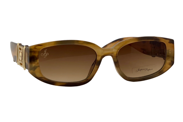 BROWN MULTI FRAME WITH GOLD DETAIL AND BROWN LENSES
