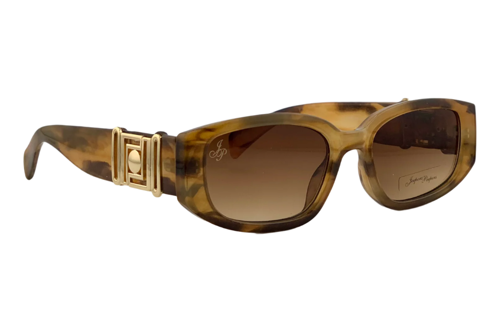 BROWN MULTI FRAME WITH GOLD DETAIL AND BROWN LENSES