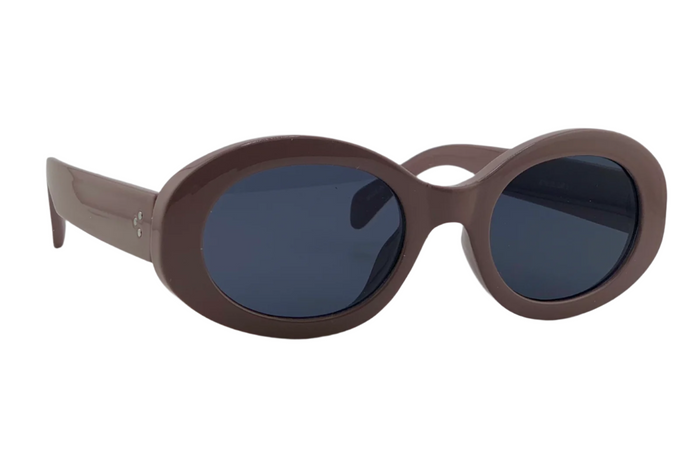 PINK ROUND FRAME WITH GREY LENSES