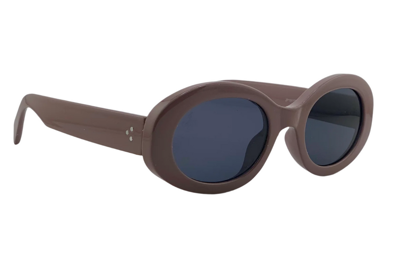 PINK ROUND FRAME WITH GREY LENSES