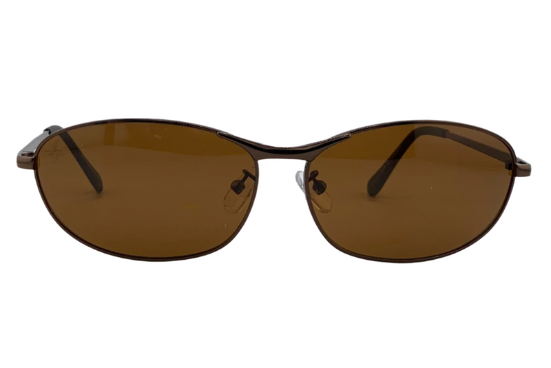 BROWN VISOR FRAME WITH BROWN LENSES