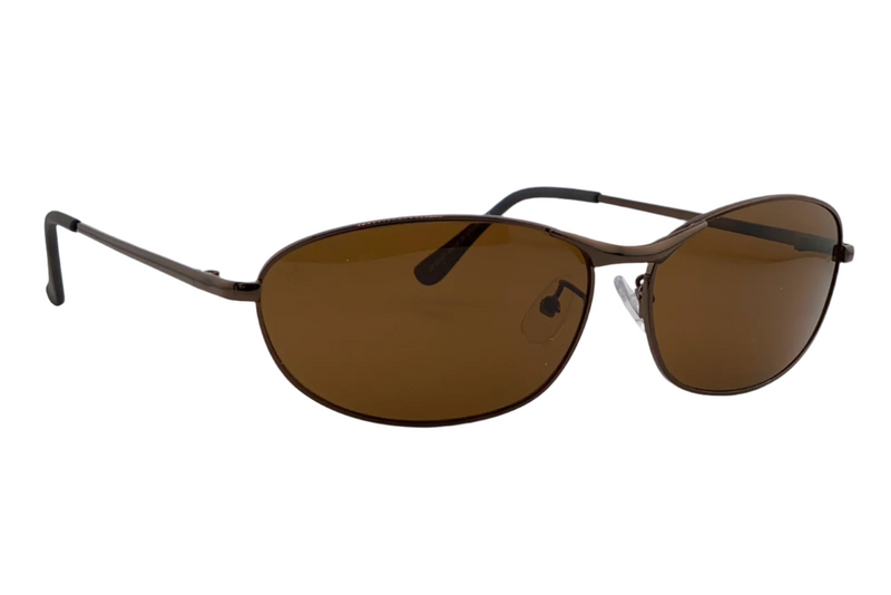 BROWN VISOR FRAME WITH BROWN LENSES