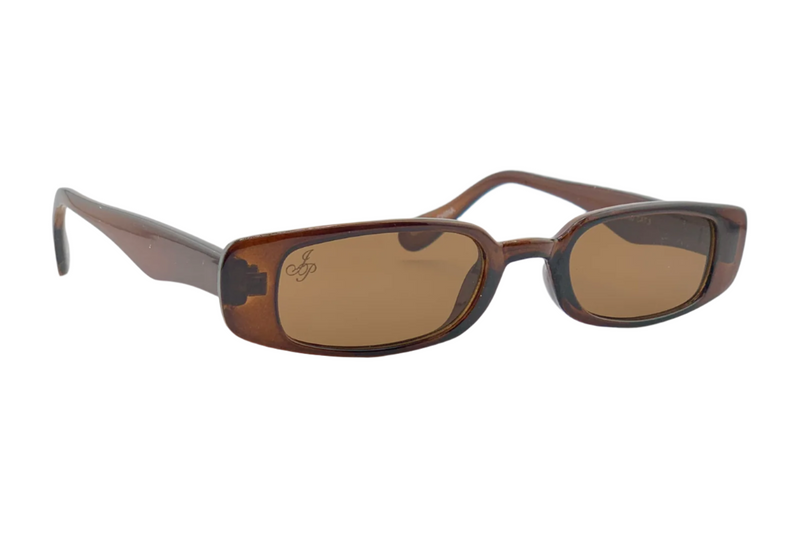 BROWN RECTANGLE FRAME WITH BROWN LENSES