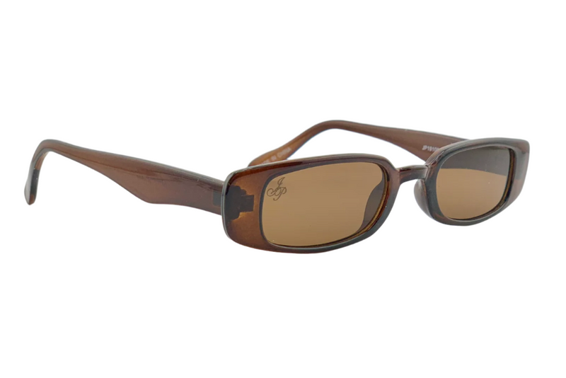 BROWN RECTANGLE FRAME WITH BROWN LENSES