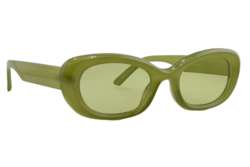 GREEN OVAL FRAME WITH GREEN LENSES