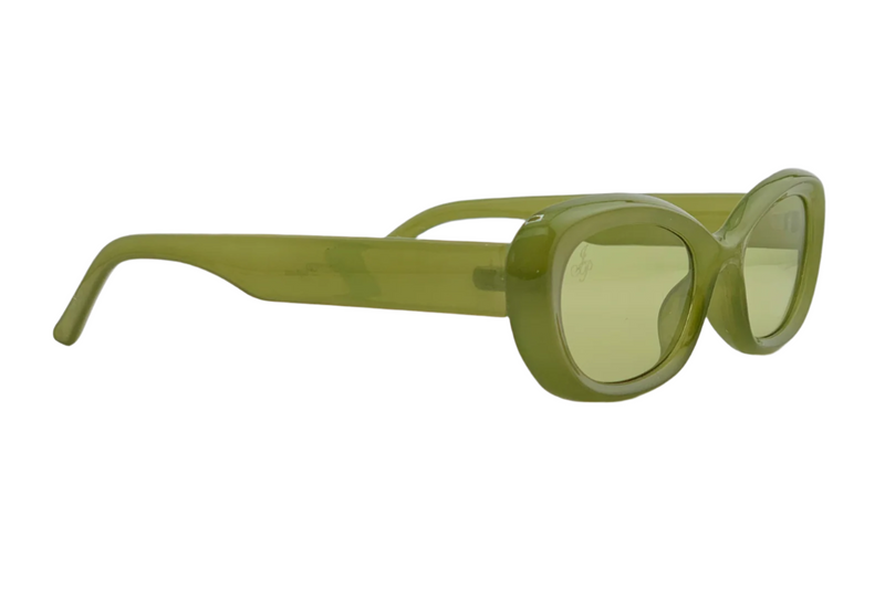GREEN OVAL FRAME WITH GREEN LENSES