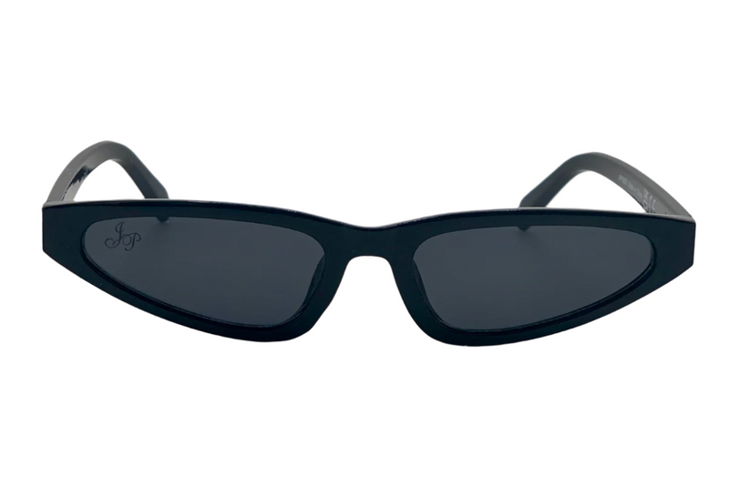 BLACK CAT EYE WITH BLACK LENSES