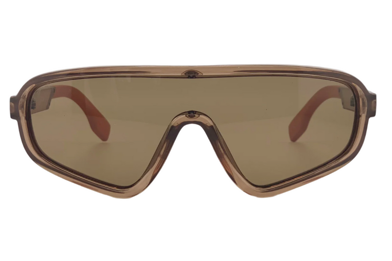 BROWN VISOR FRAME WITH BROWN LENSES