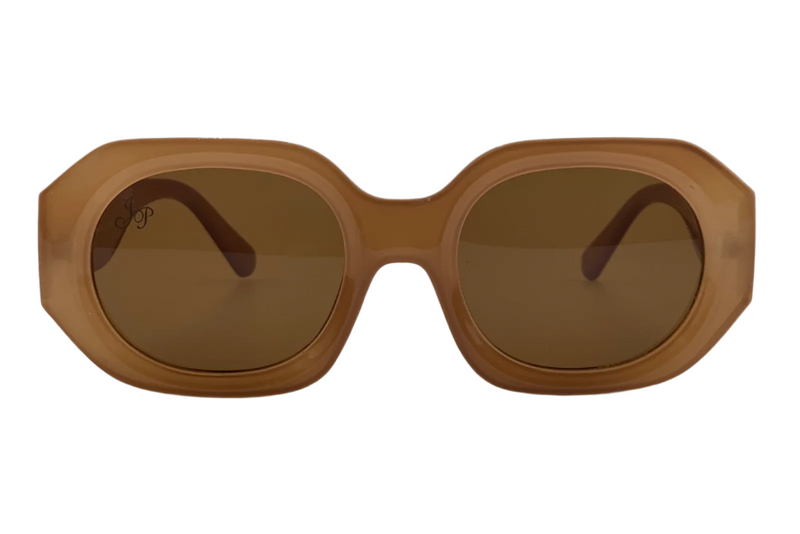 BROWN ROUND FRAME WITH BROWN LENSES
