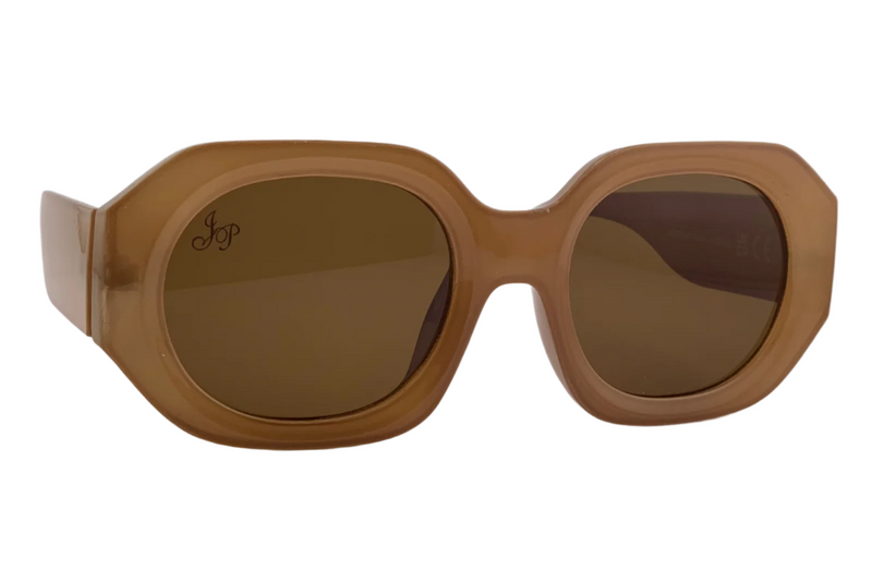BROWN ROUND FRAME WITH BROWN LENSES