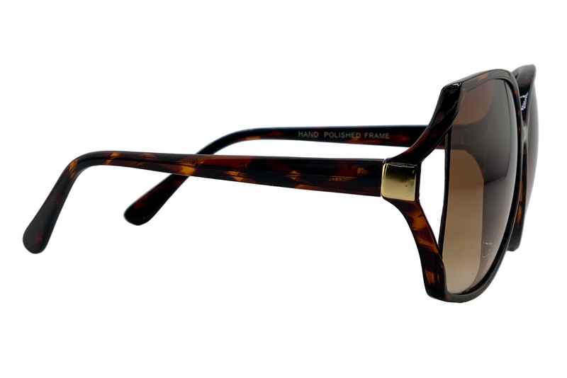 TORT OVERSIZED ROUND FRAME WITH BROWN GRAD LENSES