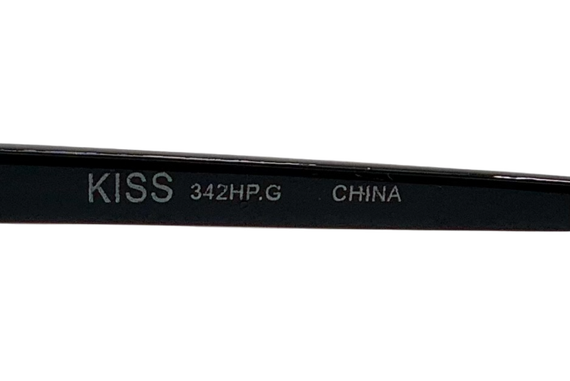 BLACK OVAL FRAME WITH GREEN LENSES