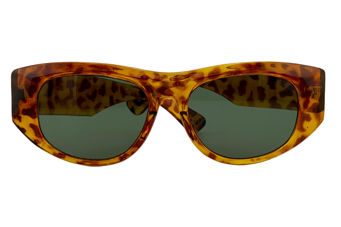 TORT OVAL FRAME WITH GREEN LENSES