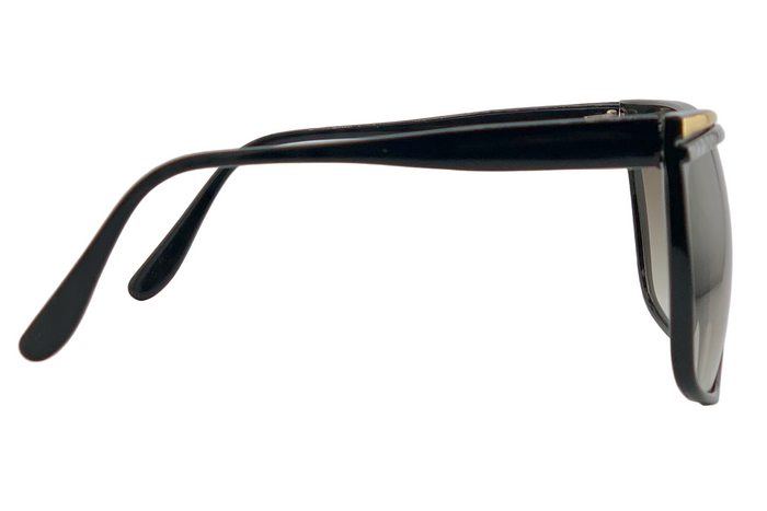 BLACK/GOLD/GREY OVERSIZED SQUARE WITH BROWN GRAD LENSES