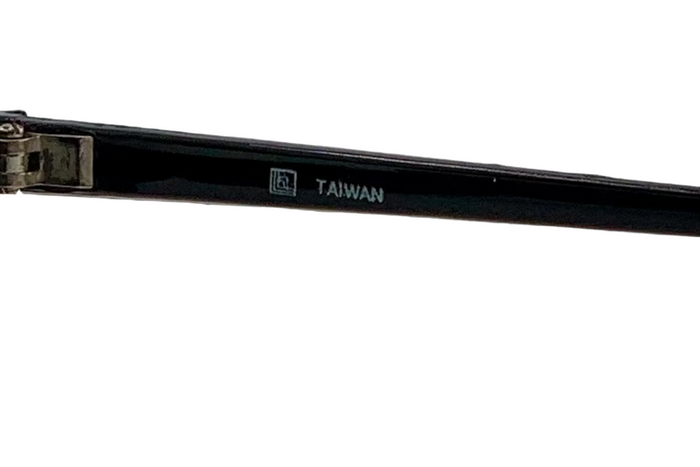 BLACK/GOLD SQUARE FRAME WITH GREEN LENSES