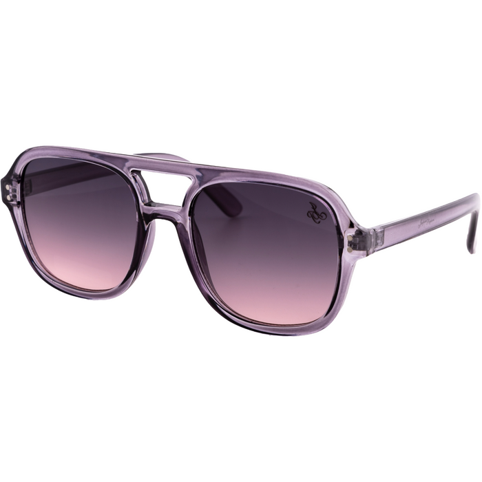 PURPLE AVIATOR FRAMES WITH PURPLE GRAD LENSES