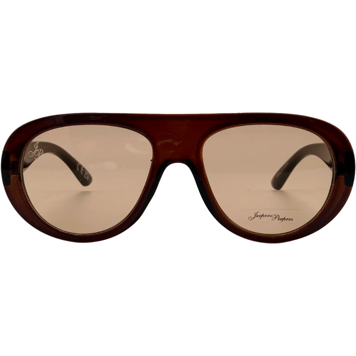 BROWN ROUND FRAME WITH BROWN LENSES