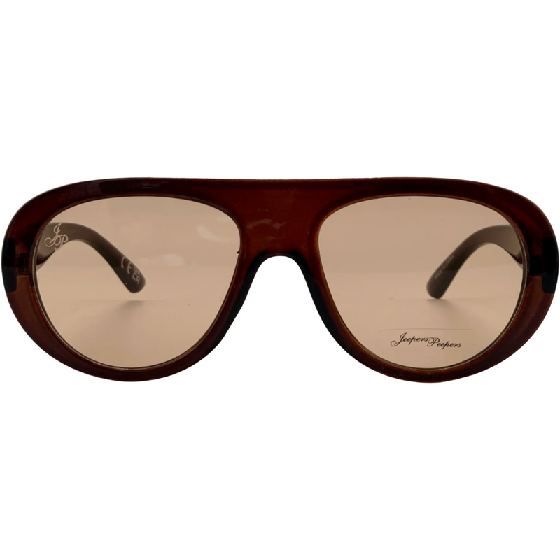 BROWN ROUND FRAME WITH BROWN LENSES