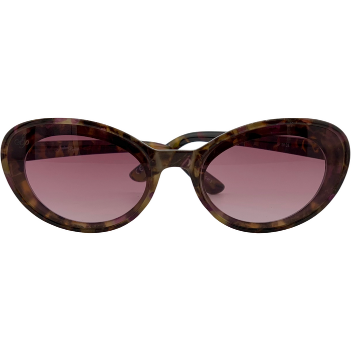 TORT OVAL FRAME WITH PINK LENSES