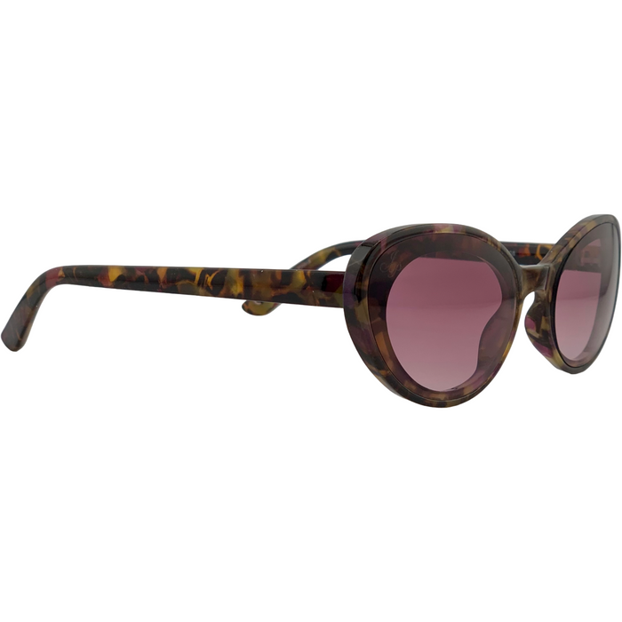 TORT OVAL FRAME WITH PINK LENSES