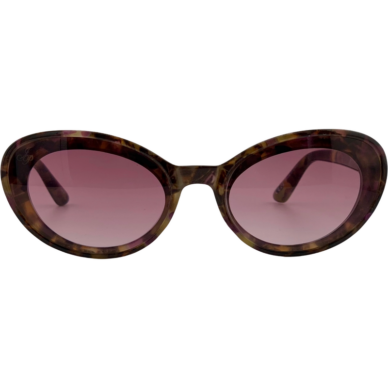 TORT OVAL FRAME WITH PINK LENSES