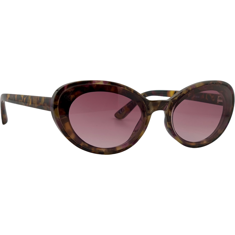 TORT OVAL FRAME WITH PINK LENSES