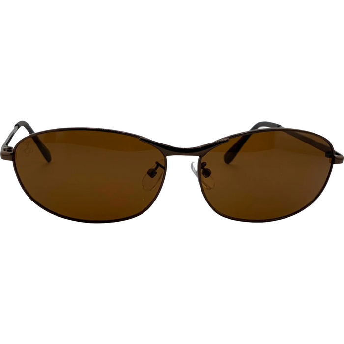 BROWN VISOR FRAME WITH BROWN LENSES