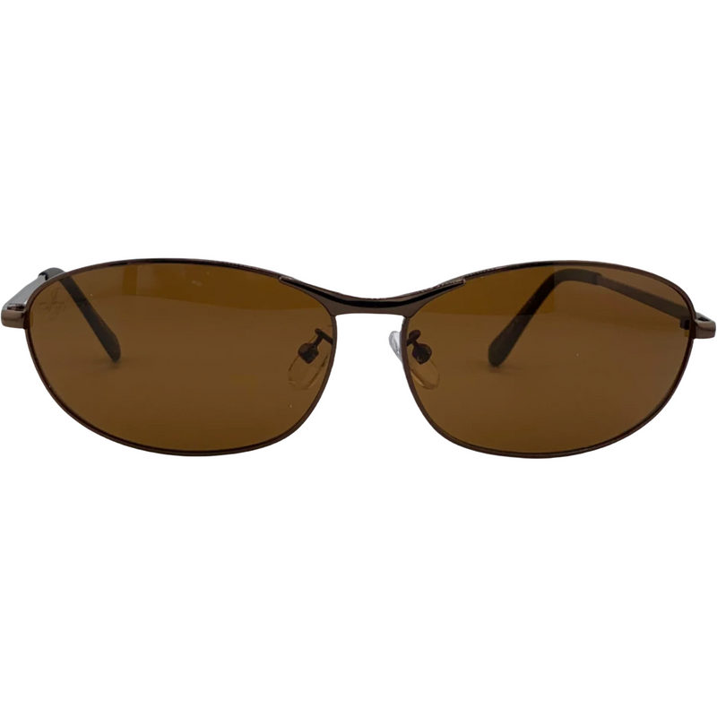 BROWN VISOR FRAME WITH BROWN LENSES