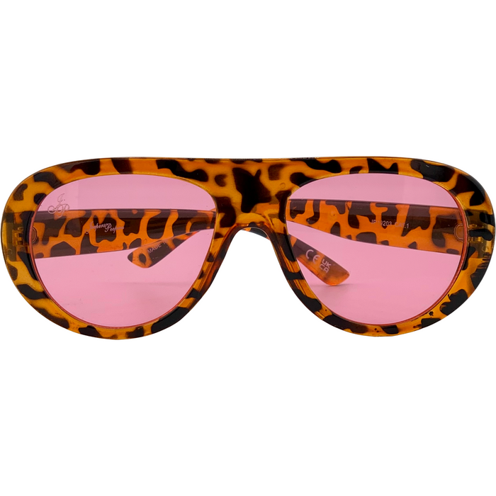 TORT AVIATOR FRAME WITH PINK LENS - COMING SOON!