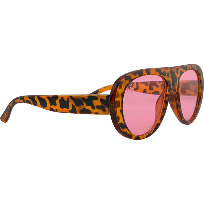 TORT AVIATOR FRAME WITH PINK LENS - COMING SOON!