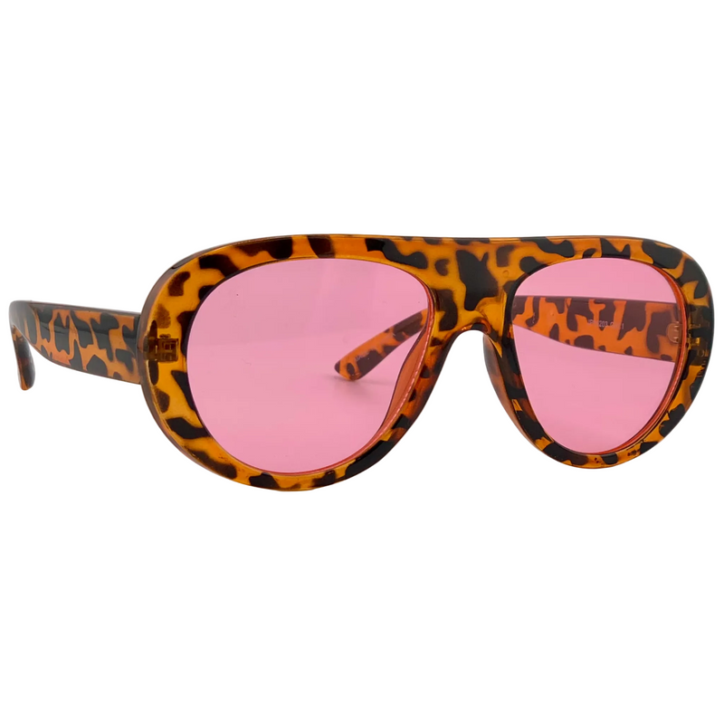 TORT AVIATOR FRAME WITH PINK LENS - COMING SOON!