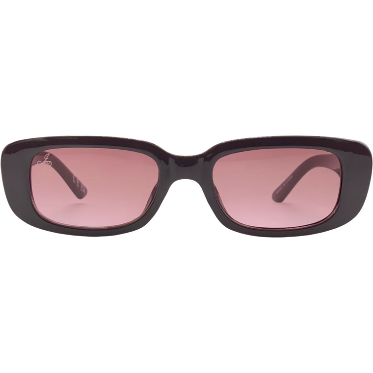 PURPLE RECTANGLE FRAME WITH PINK LENSES
