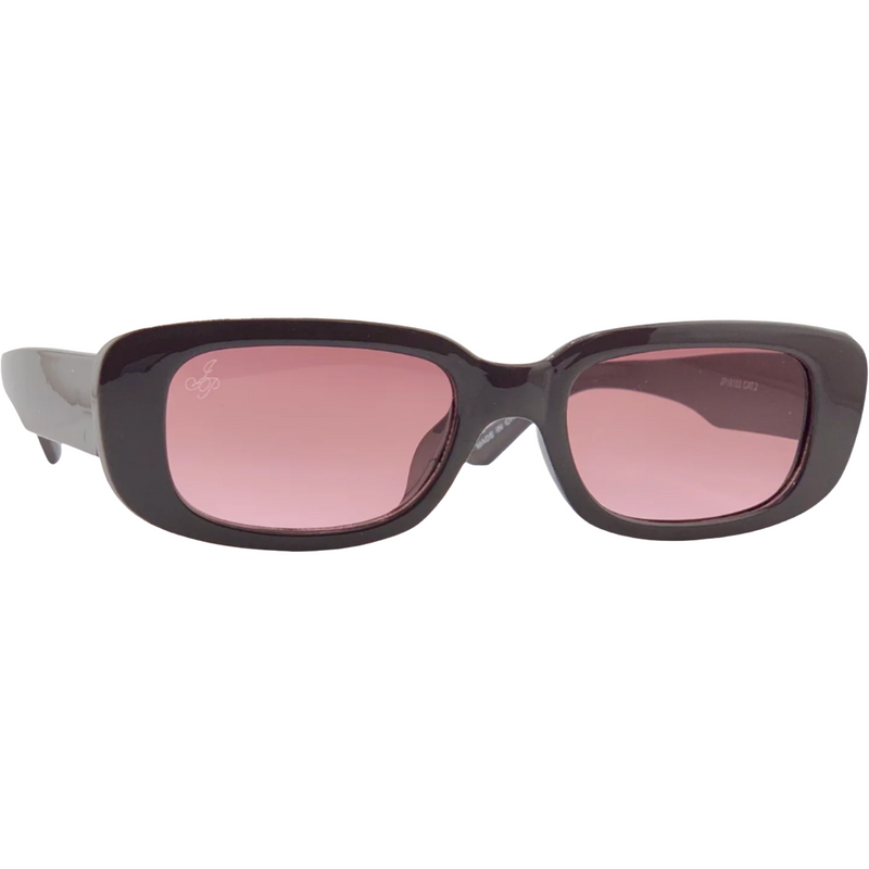 PURPLE RECTANGLE FRAME WITH PINK LENSES