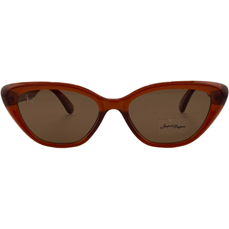 BROWN CAT EYE FRAME WITH BROWN LENSES
