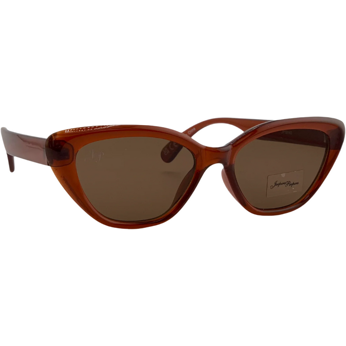 BROWN CAT EYE FRAME WITH BROWN LENSES