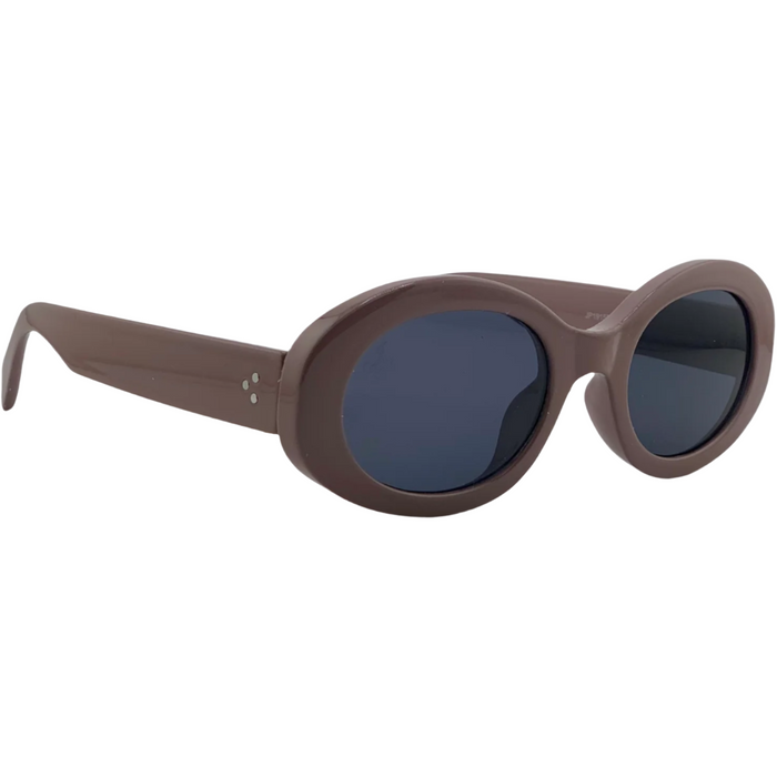 PINK ROUND FRAME WITH GREY LENSES