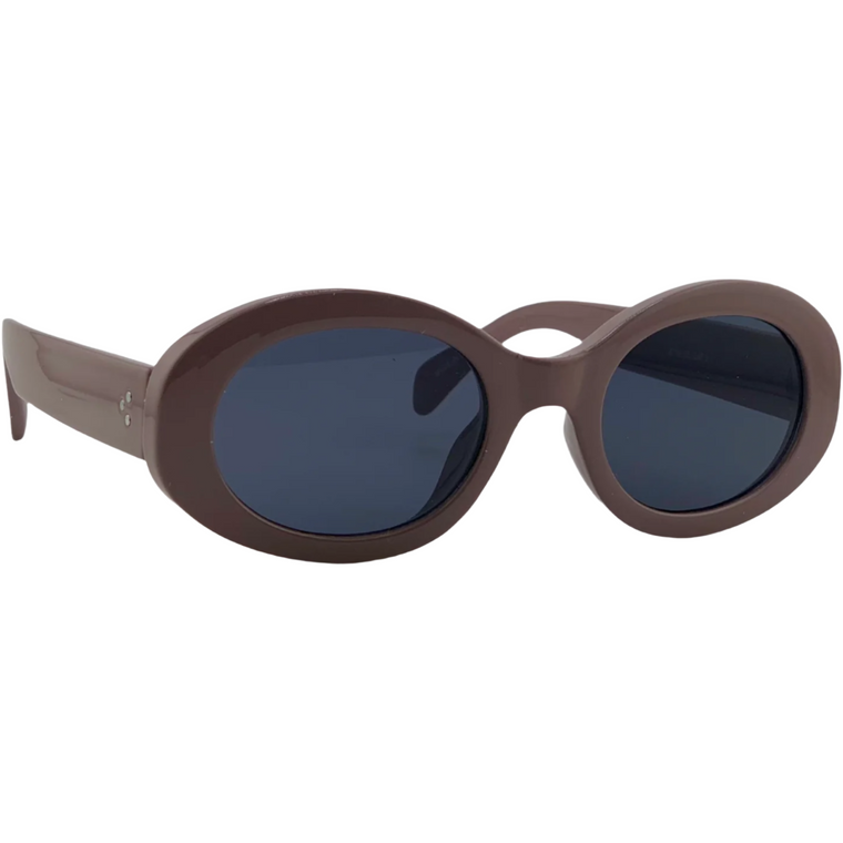 PINK ROUND FRAME WITH GREY LENSES