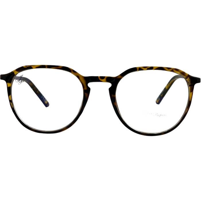 TORT ROUND FRAME WITH CLEAR BLUE LIGHT LENSES